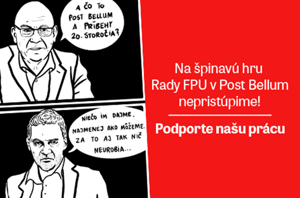 Budúcnosť vzdelávacích programov Post Bellum je v ohrození